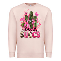 Pale Pink Cancer succs Cancer Awareness Premium Sweatshirt - HowdyJamesFarm