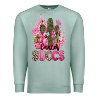 Seafoam Cancer succs Cancer Awareness Premium Sweatshirt - HowdyJamesFarm