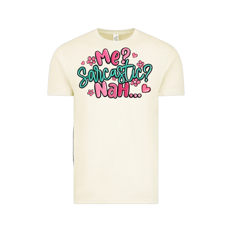 Me Sarcastic Nah... Vintage Tee by MaliasSmallBusiness | Teevron