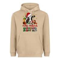 Mushroom merry christmas heifer cow Heavyweight Hoodie - CowGirlArtShop