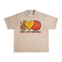 Peace Love Basketball Urban Heavy Tee | Teevron