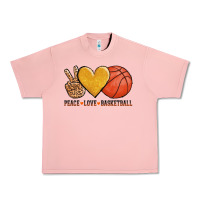 Salmon peace love basketball Urban Heavy Tee - AdoDesignShop