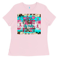 Bubblegum Pink her fight is our fight Ladies Tee - JahusDesignShop