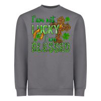 Storm I Am Not Lucky I Am Blessed St. Patricks Heavyweight Sweatshirt - BundleAndBundleShop