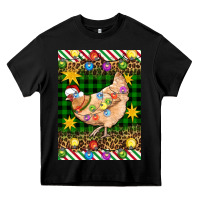 Black Christmas Chicken Heavy Core Tee - Artiststas