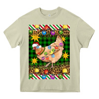 Mossy Christmas Chicken Heavy Core Tee - Artiststas