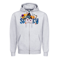 Heather Grey Stay Spooky Zipper Hoodie - texasbilliewilder