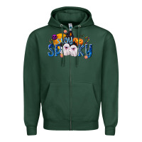 Sports Green Stay Spooky Zipper Hoodie - texasbilliewilder