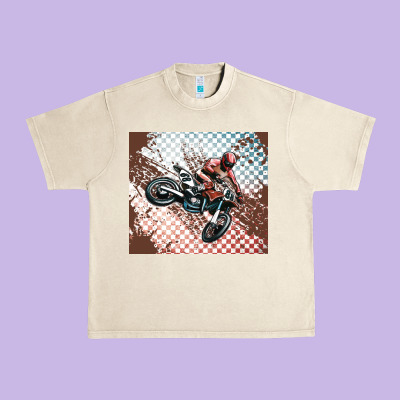 Born To Ride Dirty Bikes Urban Heavy Tee Designed By Maliassmallbusiness