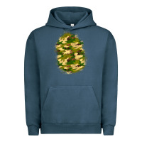Pigment Midnight Navy camouflage patch 4 Urban Hoodie - BundleAndBundleShop