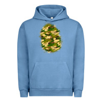 Pigment Pebble Blue camouflage patch 4 Urban Hoodie - BundleAndBundleShop