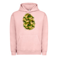 Pigment Salmon camouflage patch 4 Urban Hoodie - BundleAndBundleShop