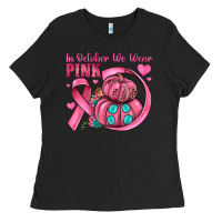 Black in october we wear pink Ladies Tee - JahusDesignShop