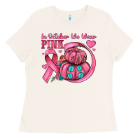 Bone in october we wear pink Ladies Tee - JahusDesignShop