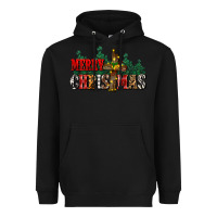 Black merry christmas  cross Heavyweight Hoodie - CowGirlArtShop