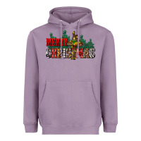 Lavender merry christmas  cross Heavyweight Hoodie - CowGirlArtShop