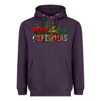 Plum merry christmas  cross Heavyweight Hoodie - CowGirlArtShop