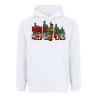 White merry christmas  cross Heavyweight Hoodie - CowGirlArtShop