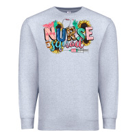 Heather Grey nurse Premium Sweatshirt - CowGirlArtShop