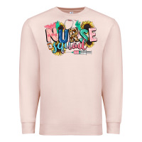 Pale Pink nurse Premium Sweatshirt - CowGirlArtShop