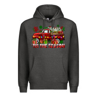 Charcoal Heather tis the season christmas truck Premium Hoodie - CowGirlArtShop