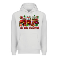 Dove Grey tis the season christmas truck Premium Hoodie - CowGirlArtShop