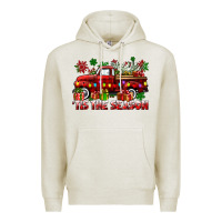 Oatmeal Heather tis the season christmas truck Premium Hoodie - CowGirlArtShop