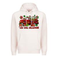 Pale Pink tis the season christmas truck Premium Hoodie - CowGirlArtShop