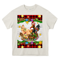 Christmas Coop Animals Heavy Core Tee | Teevron
