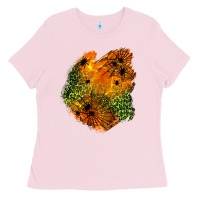 Bubblegum Pink spider leopard  halloween patch Ladies Tee - BundleAndBundleShop
