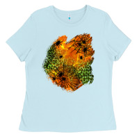 Baby Blue spider leopard  halloween patch Ladies Tee - BundleAndBundleShop