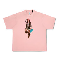 Salmon western cowgirl Urban Heavy Tee - NancyCooperArtShop