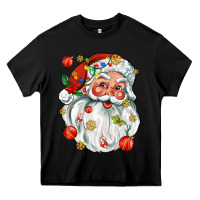 Black santa with little christmas Heavy Core Tee - AdoDesignShop