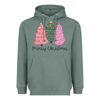Sage merry christmas trees Heavyweight Hoodie - CowGirlArtShop