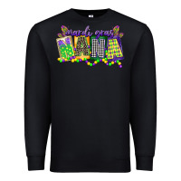 Black mardi gras nana Premium Sweatshirt - CowGirlArtShop