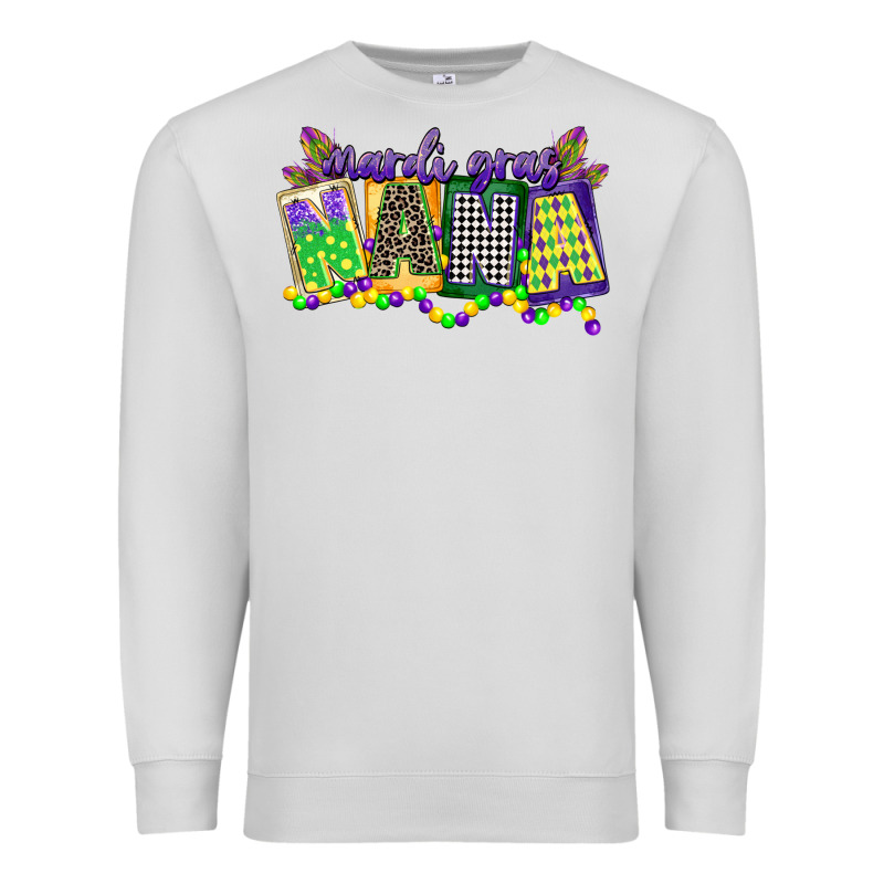Mardi Gras Nana Premium Sweatshirt by CowGirlArtShop | Teevron
