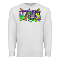Oatmeal Heather mardi gras nana Premium Sweatshirt - CowGirlArtShop