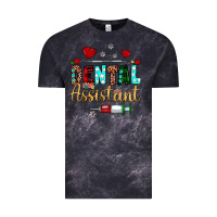 Cloud Black Christmas dental assistant Vintage Tee - JahusDesignShop