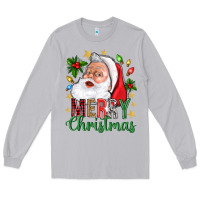 Moon Dust Merry Christmas With Santa Long Sleeve Tee - BundleAndBundleShop
