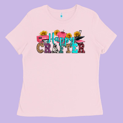 Happy Crafter Ladies Tee Designed By Ranaportraitstore