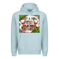 Blue Mist just a girl who loves reindeer Premium Hoodie - CowGirlArtShop