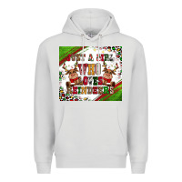 Dove Grey just a girl who loves reindeer Premium Hoodie - CowGirlArtShop