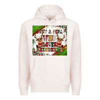 Pale Pink just a girl who loves reindeer Premium Hoodie - CowGirlArtShop