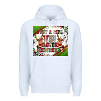White just a girl who loves reindeer Premium Hoodie - CowGirlArtShop