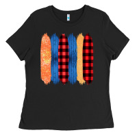 Black Western Farm Life Pattern Brush Stroke Ladies Tee - Bettercallsaul