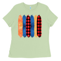 Matcha Western Farm Life Pattern Brush Stroke Ladies Tee - Bettercallsaul