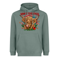 Sage mooey christmas Heavyweight Hoodie - CowGirlArtShop