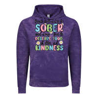 Cloud Purple people dont need to be sober and drugfree to deserve food Vintage Hoodie - MaliasSmallBusiness