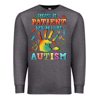 Charcoal Heather please be patient with me i have autism Premium Sweatshirt - CowGirlArtShop