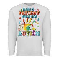 Dove Grey please be patient with me i have autism Premium Sweatshirt - CowGirlArtShop
